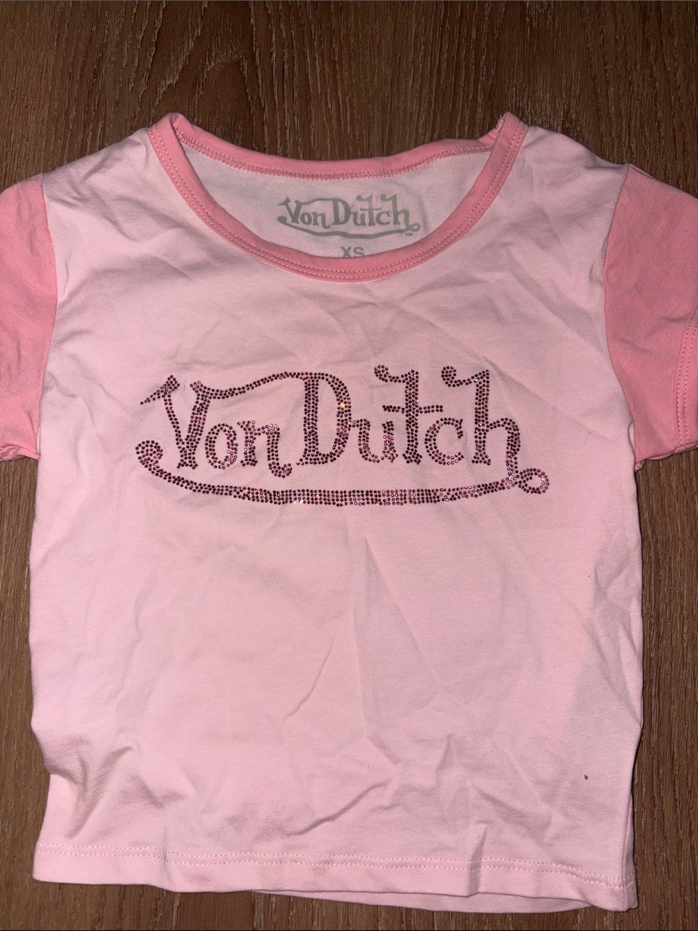 Von Dutch Rhinestone t shirt